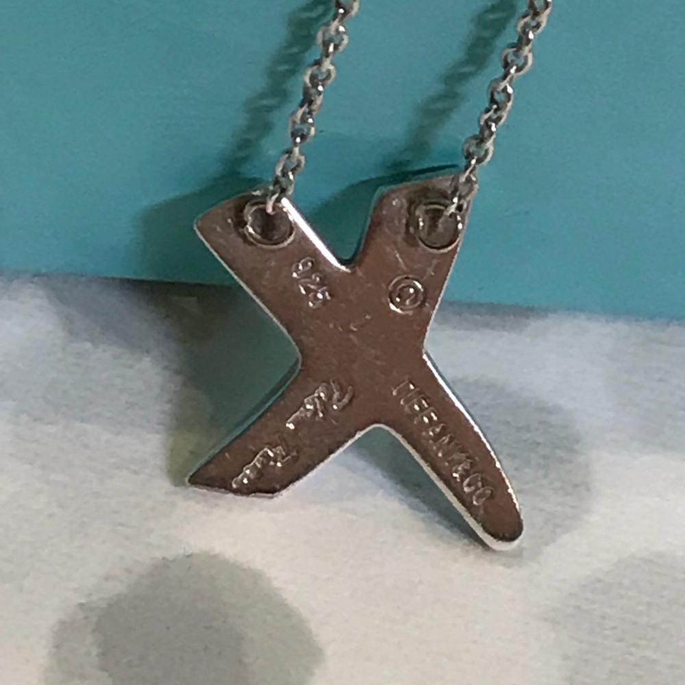 Vintage Tiffany & Co Paloma Picasso Silver X  - Picture 5 of 8